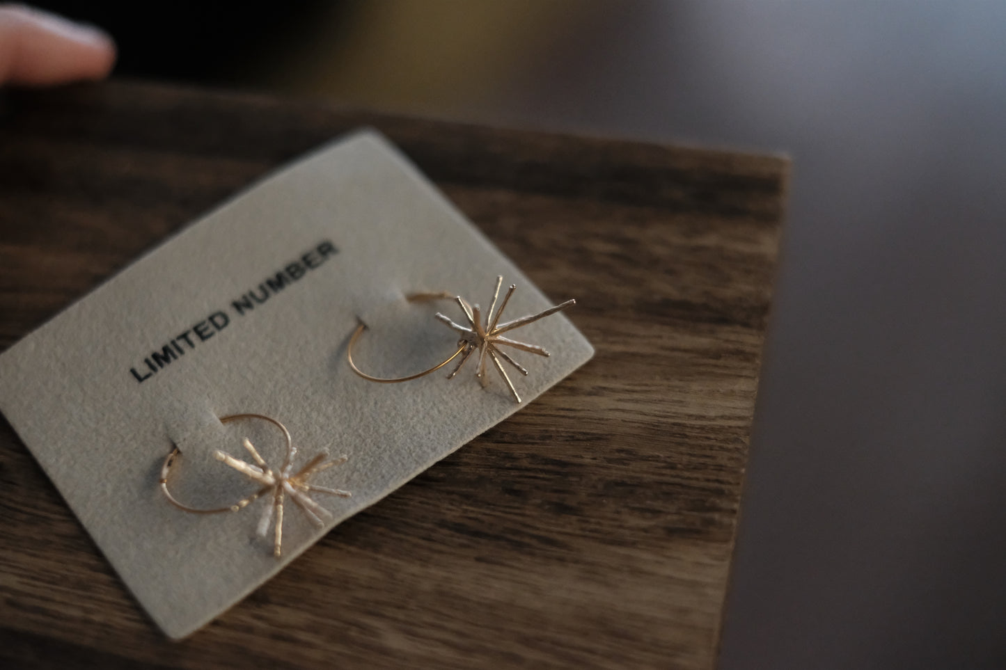 Bright Star Hoop Earrings（Gold）